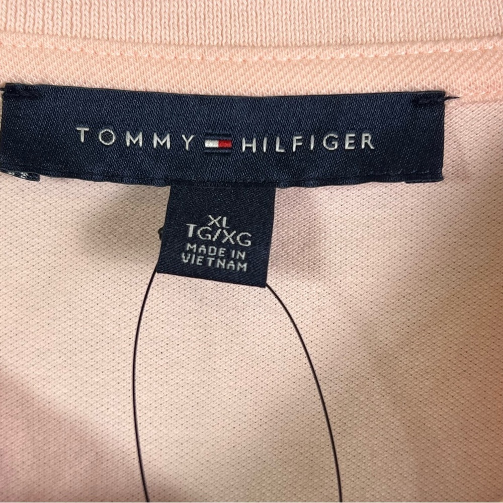 Tommy Hilfiger Women’s Pink Long Sleeve Polo Top Size XL - Picture 5 of 12